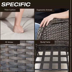 UPTIOT Patio Outdoor Wicker Lounge Chairs Set of 2