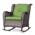 UPTIOT Patio Wicker Rocking Chair Set