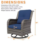 UPTIOT Outdoor Swivel Rocker Patio Chair