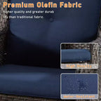 UPTIOT Outdoor Swivel Rocker Patio Chair