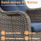 UPTIOT Outdoor Swivel Rocker Patio Chair