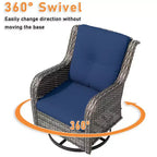UPTIOT Outdoor Swivel Rocker Patio Chair