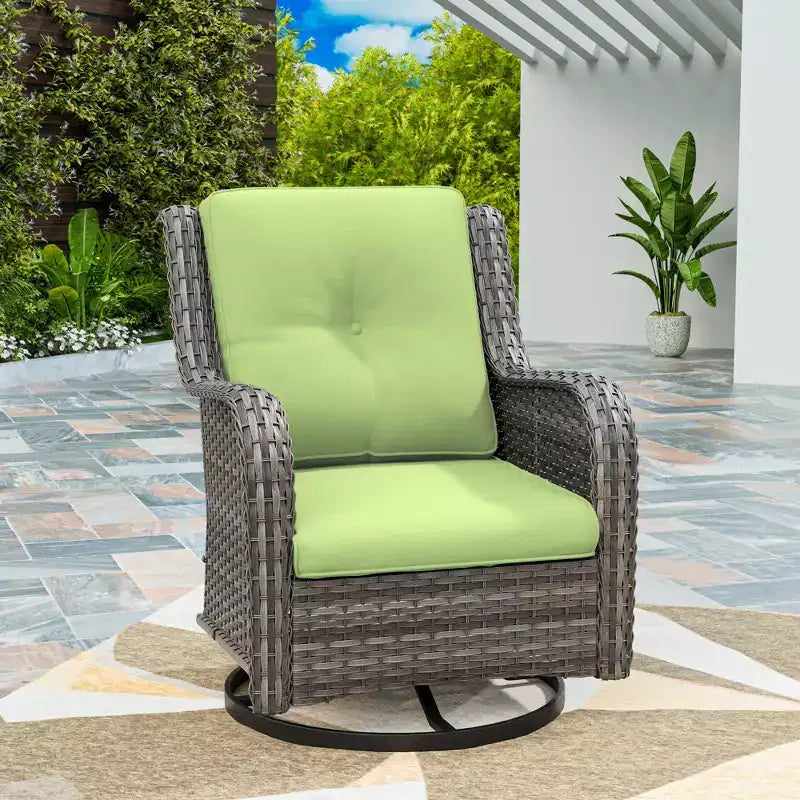 UPTIOT Outdoor Swivel Rocker Patio Chair
