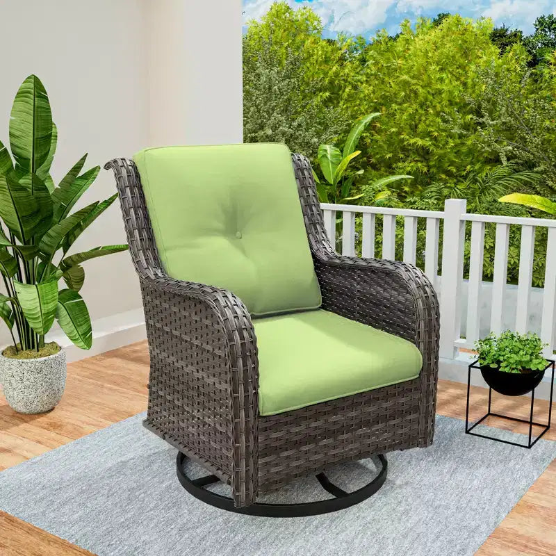 UPTIOT Outdoor Swivel Rocker Patio Chair