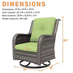 UPTIOT Outdoor Swivel Rocker Patio Chair