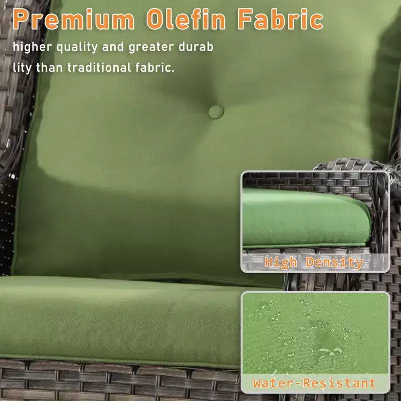 UPTIOT Outdoor Swivel Rocker Patio Chair
