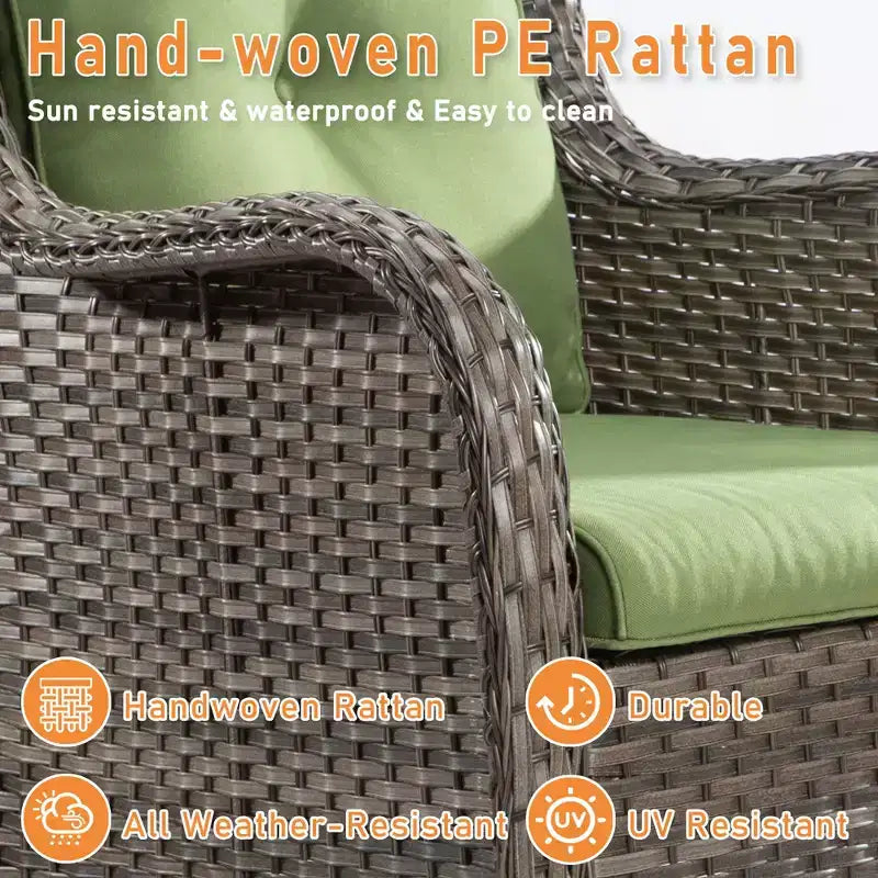 UPTIOT Outdoor Swivel Rocker Patio Chair