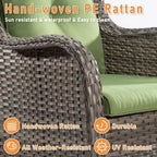 UPTIOT Outdoor Swivel Rocker Patio Chair