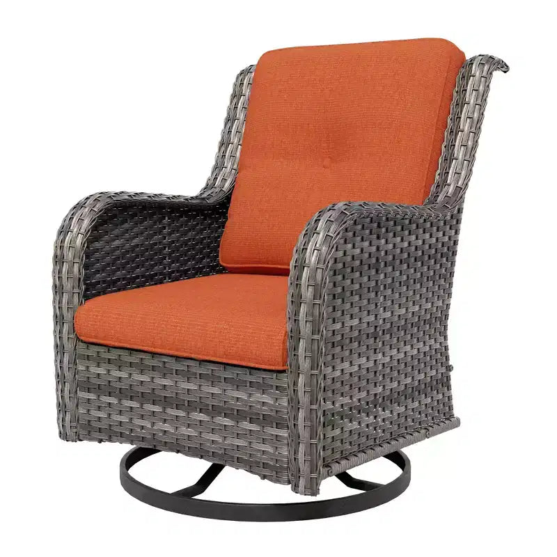 UPTIOT Outdoor Swivel Rocker Patio Chair
