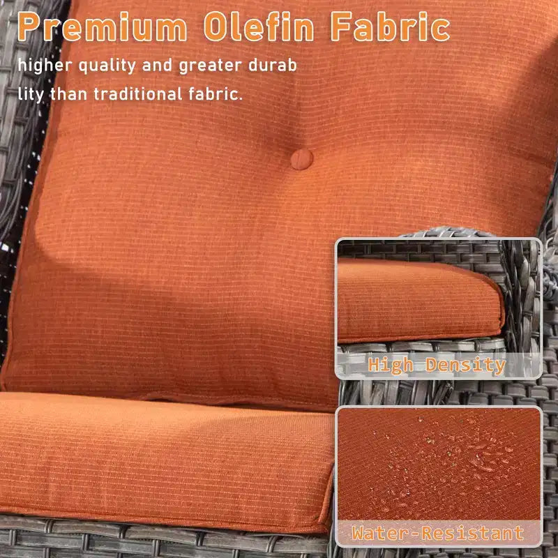UPTIOT Outdoor Swivel Rocker Patio Chair