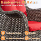 UPTIOT Outdoor Swivel Rocker Patio Chair