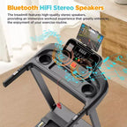 Tapis roulant da 3,75 HP, capacità 136 kg, tapis roulant pieghevole inclinabile, 64+7 programmi smart, 12 km/h, controllo tramite APP, tapis roulant per camminata e jogging a casa con altoparlante HiFi