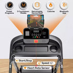 Tapis Roulant con Inclinazione per Casa, Tapis Roulant Portata 136 kg, Tapis Roulant Pieghevole da 2,5 HP con Controllo APP, 1-12 km/h, 71 programmi