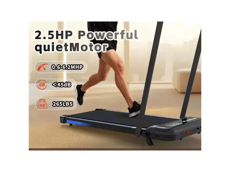 Okak 3-IN-1 Under Desk Treadmill with Remote Control & LED Display, Folding Treadmill with Incline, Walking Pad with Handle Bar