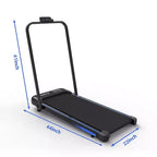 Okak 3-IN-1 Under Desk Treadmill with Remote Control & LED Display, Folding Treadmill with Incline, Walking Pad with Handle Bar