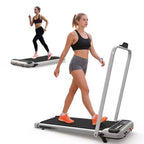 Okak 3-IN-1 Under Desk Treadmill with Remote Control & LED Display, Folding Treadmill with Incline, Walking Pad with Handle Bar