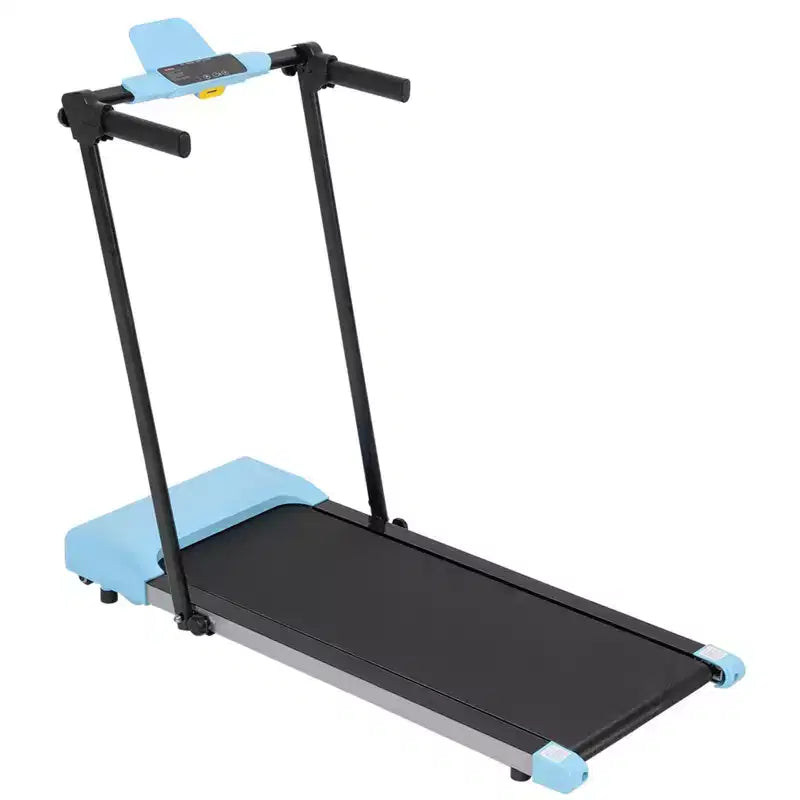 Tapis Roulant Pieghevole Leggero Okak con Braccioli, Tapis Roulant Portatile con Schermo LED, Tapis Roulant Walking Pad per Uso Domestico e Ufficio