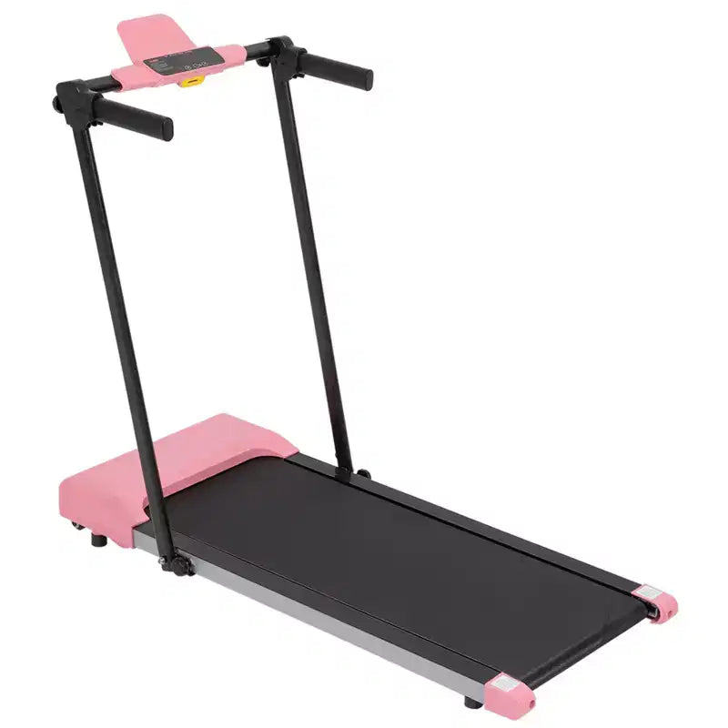 Tapis Roulant Pieghevole Leggero Okak con Braccioli, Tapis Roulant Portatile con Schermo LED, Tapis Roulant Walking Pad per Uso Domestico e Ufficio