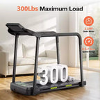 Tapis Roulant Okak Walking Pad per Anziani, Tapis Roulant Pieghevole con Corrimano Lungo per l'Equilibrio, Tapis Roulant con Ampio Display LED, Nero