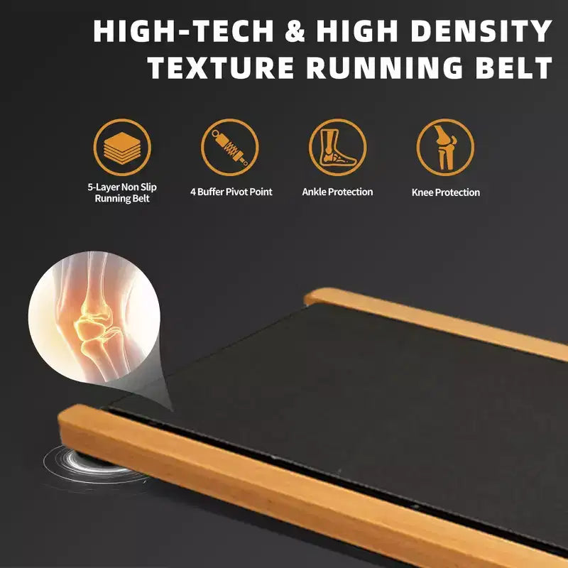 Tapis Roulant Okak 6% Inclinato con Display LED, Tapis Roulant Sotto la Scrivania con Supporto Verticale, Tapis Roulant Portatile per Casa, Ufficio, Nero