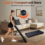 Tapis Roulant Okak Walking Pad con 8 Livelli di Inclinazione, Tapis Roulant Sottoscrivania con Telecomando e Display LED, Tapis Roulant Portatile per Casa, Nero+Grigio