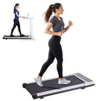 Tapis roulant da scrivania Okak con funzionamento silenzioso, Walking Pad senza manubrio, tapis roulant regolabile in velocità per casa, ufficio, argento