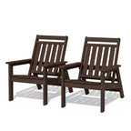 Hyleory HDPE Patio Adjustable Adirondack Chair, All Weather Outdoor Chair(2-Pack)