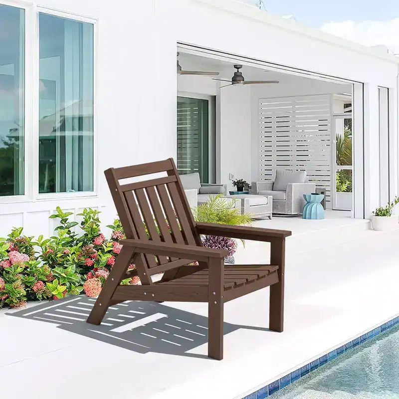 Hyleory HDPE Patio Adjustable Adirondack Chair, All Weather Outdoor Chair