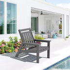 Hyleory HDPE Patio Adjustable Adirondack Chair, All Weather Outdoor Chair