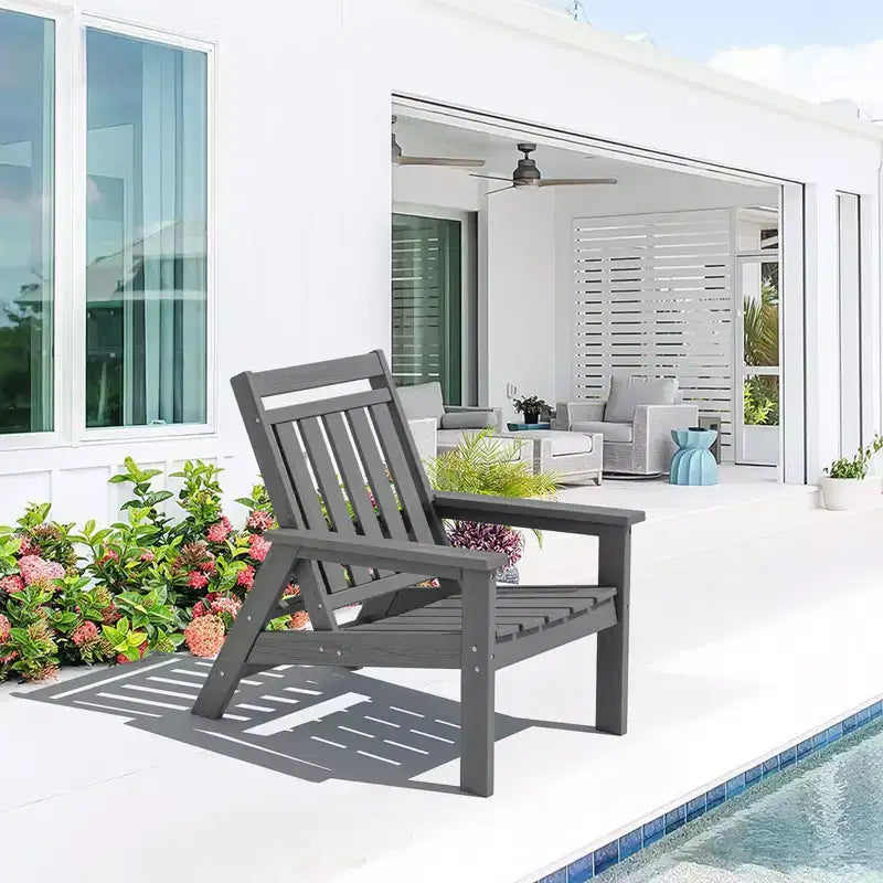 Hyleory HDPE Patio Adjustable Adirondack Chair, All Weather Outdoor Chair
