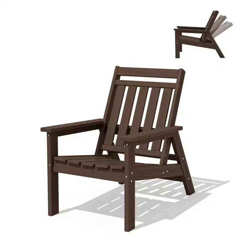 Hyleory HDPE Patio Adjustable Adirondack Chair, All Weather Outdoor Chair