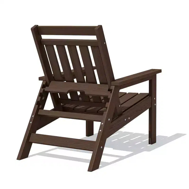 Hyleory HDPE Patio Adjustable Adirondack Chair, All Weather Outdoor Chair