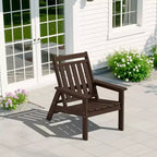 Hyleory HDPE Patio Adjustable Adirondack Chair, All Weather Outdoor Chair