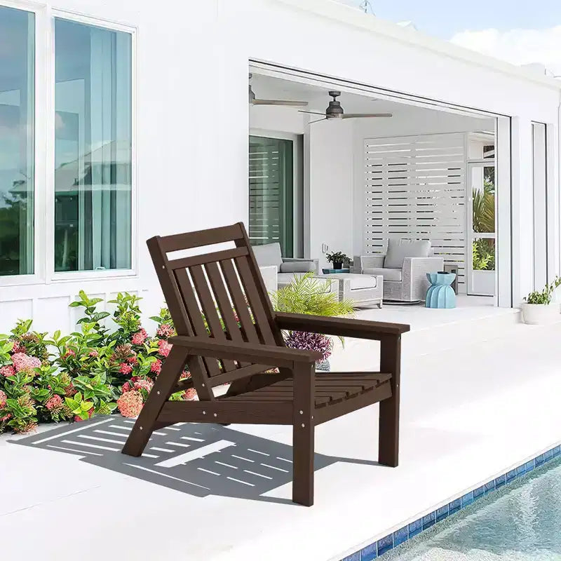 Hyleory HDPE Patio Adjustable Adirondack Chair, All Weather Outdoor Chair