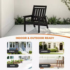Hyleory HDPE Patio Adjustable Adirondack Chair, All Weather Outdoor Chair