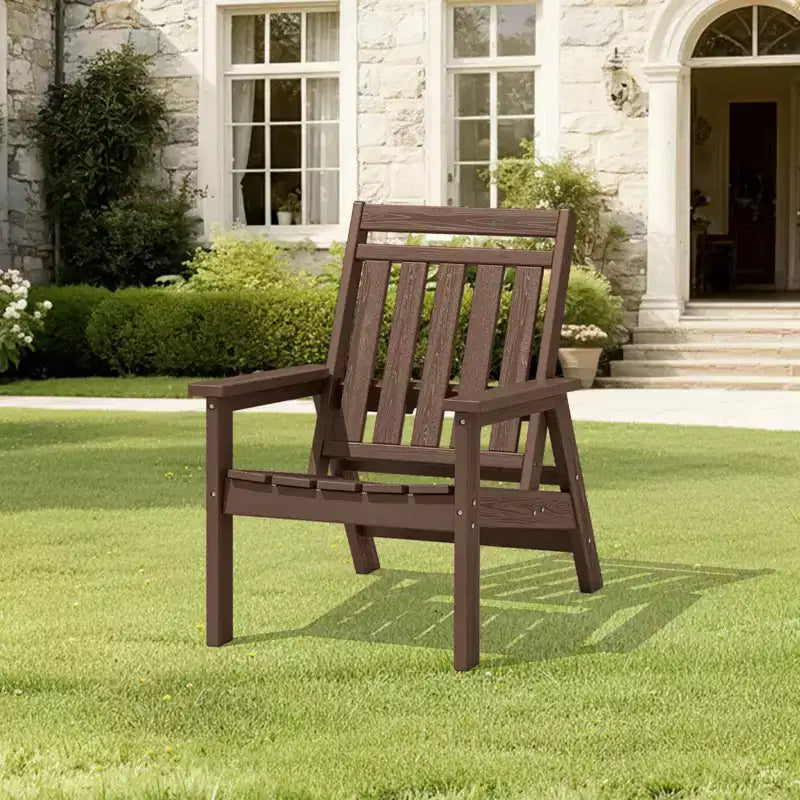 Sedia Adirondack regolabile da giardino Hyleory in HDPE, per tutte le stagioni