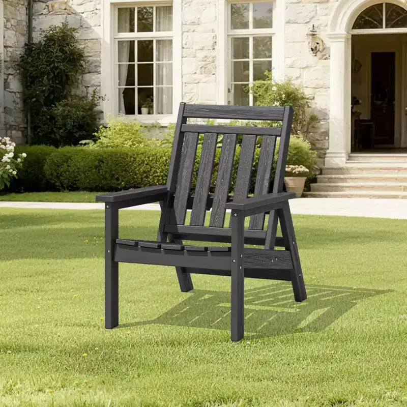 Sedia Adirondack regolabile da giardino Hyleory in HDPE, per tutte le stagioni