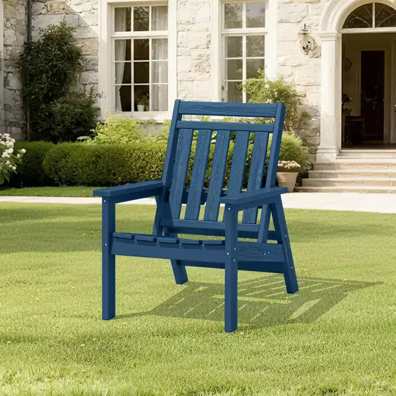 Sedia Adirondack regolabile da giardino Hyleory in HDPE, per tutte le stagioni