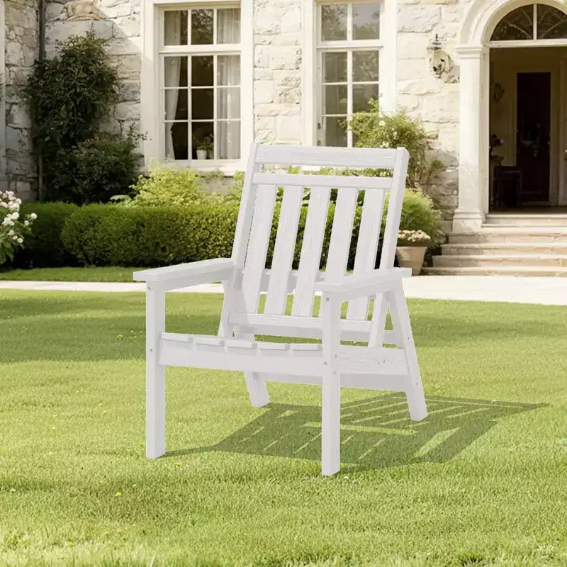 Sedia Adirondack regolabile da giardino Hyleory in HDPE, per tutte le stagioni