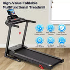 Tapis roulant in offerta, Tapis roulant pieghevole in svendita per la casa con inclinazione regolabile, velocità 12 km/h, tapis roulant compatto pieghevole da 3.0 HP