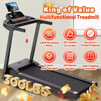 Tapis roulant da 3,5 HP per casa, tapis roulant pieghevole con capacità di 136 kg con oltre 64+7 allenamenti, APP con corsi gratuiti, doppi altoparlanti HiFi, tapis roulant per camminare e correre