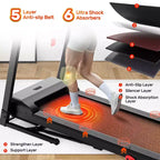 Tapis roulant da 3,5 HP per casa, tapis roulant pieghevole con capacità di 136 kg con oltre 64+7 allenamenti, APP con corsi gratuiti, doppi altoparlanti HiFi, tapis roulant per camminare e correre