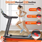 Tapis roulant da 3,5 HP per casa, tapis roulant pieghevole con capacità di 136 kg con oltre 64+7 allenamenti, APP con corsi gratuiti, doppi altoparlanti HiFi, tapis roulant per camminare e correre