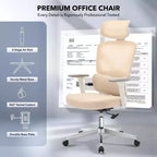 Sedia da ufficio ergonomica con schienale alto, sedia da gaming in mesh traspirante con supporto lombare regolabile e braccioli 3D