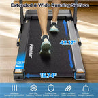 Treadmill for Home,Portable Folding Exercise Treadmill w/ Adjustable Incline,APP Control,64 Programs, 300 lb Capacity, 7.5MPH,Running Walking Jogging