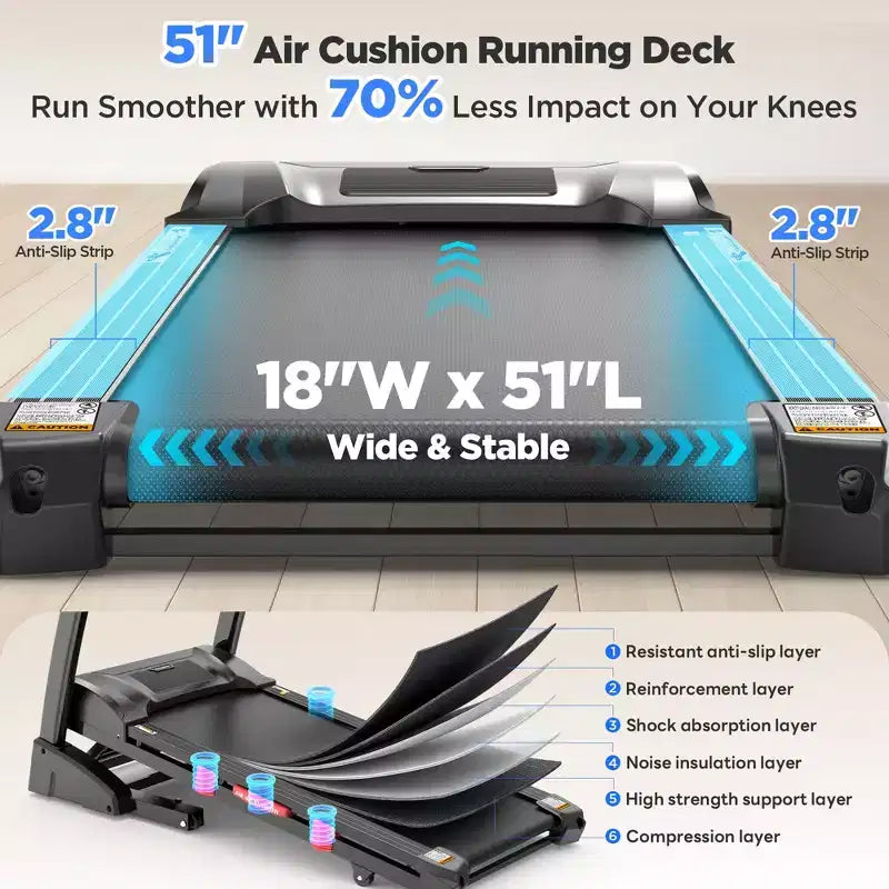 Tapis Roulant in Offerta, Sconti su Tapis Roulant Pieghevole da 5.0HP per Casa con 20 Livelli di Inclinazione Automatica, Tapis Roulant Elettrico Pieghevole da Corsa