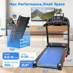 Tapis Roulant in Offerta, Sconti su Tapis Roulant Pieghevole da 5.0HP per Casa con 20 Livelli di Inclinazione Automatica, Tapis Roulant Elettrico Pieghevole da Corsa
