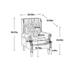 Poltrona lounge, poltrona con struttura in legno e cuscino rimovibile, poltrona moderna per soggiorno e camera da letto