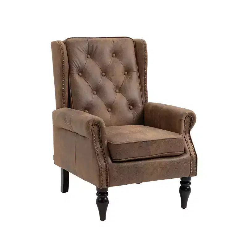 Poltrona lounge, poltrona con struttura in legno e cuscino rimovibile, poltrona moderna per soggiorno e camera da letto