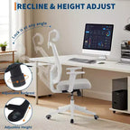 Sedia da Scrivania Ergonomica in Rete | Poggiatesta Imbottito e Ruote | Sedia da Gaming/Ufficio per Sala E-Sport, Ufficio, Camera da Letto